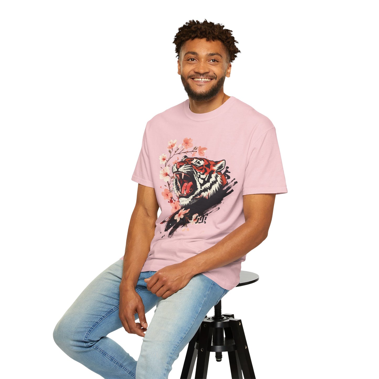 Roaring Tiger & Cherry Blossoms T-Shirt