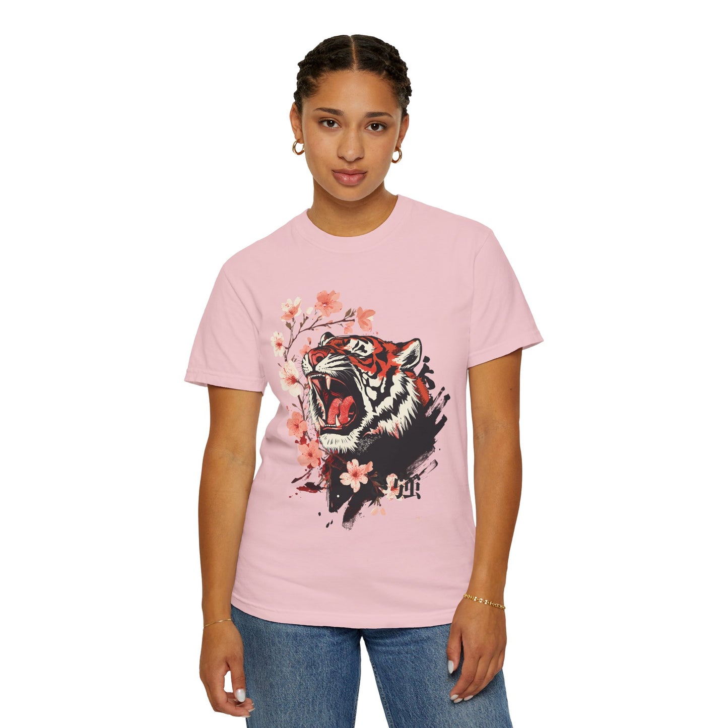 Roaring Tiger & Cherry Blossoms T-Shirt