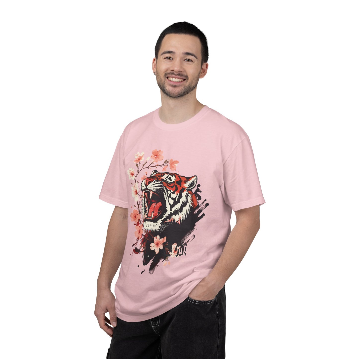 Roaring Tiger & Cherry Blossoms T-Shirt