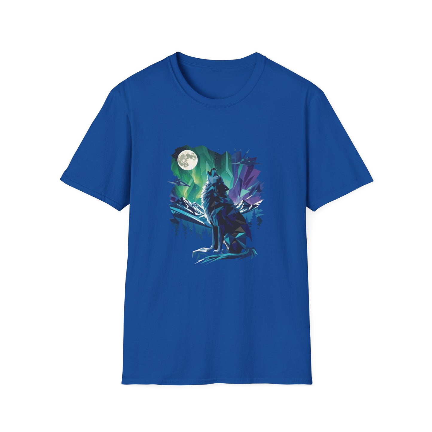 wolf Spirit T-Shirt — Animal Spirit Graphic Tee with Blue-Eyed Cat