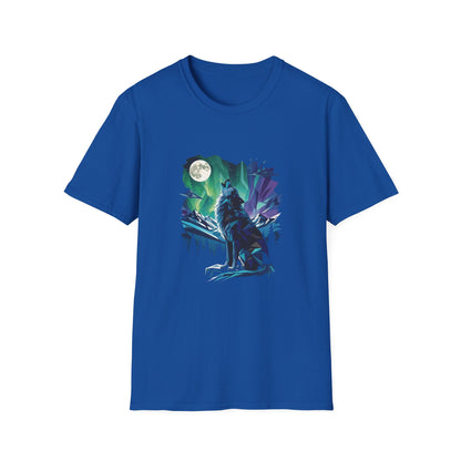 wolf Spirit T-Shirt — Animal Spirit Graphic Tee with Blue-Eyed Cat