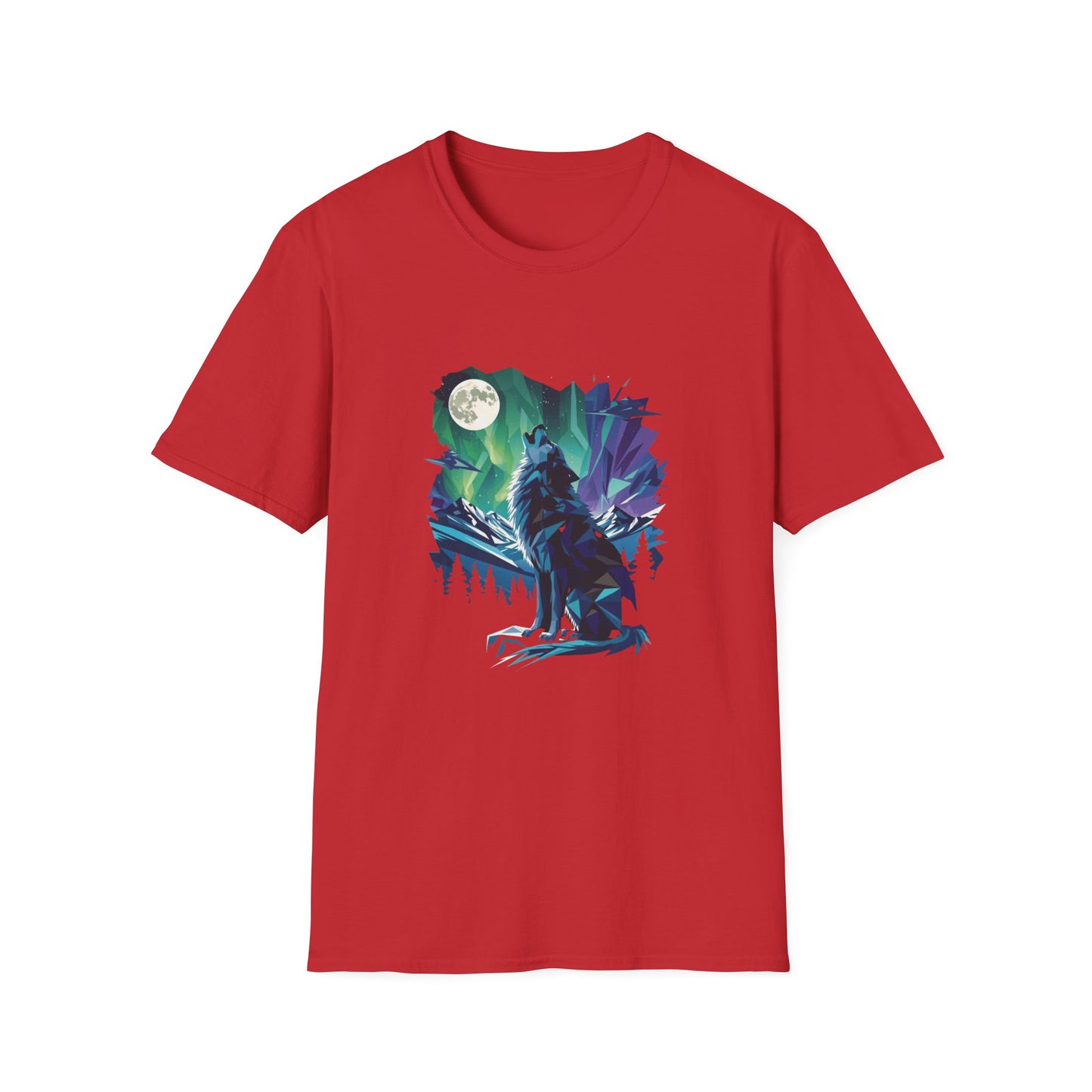 wolf Spirit T-Shirt — Animal Spirit Graphic Tee with Blue-Eyed Cat
