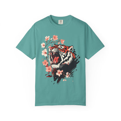 Roaring Tiger & Cherry Blossoms T-Shirt