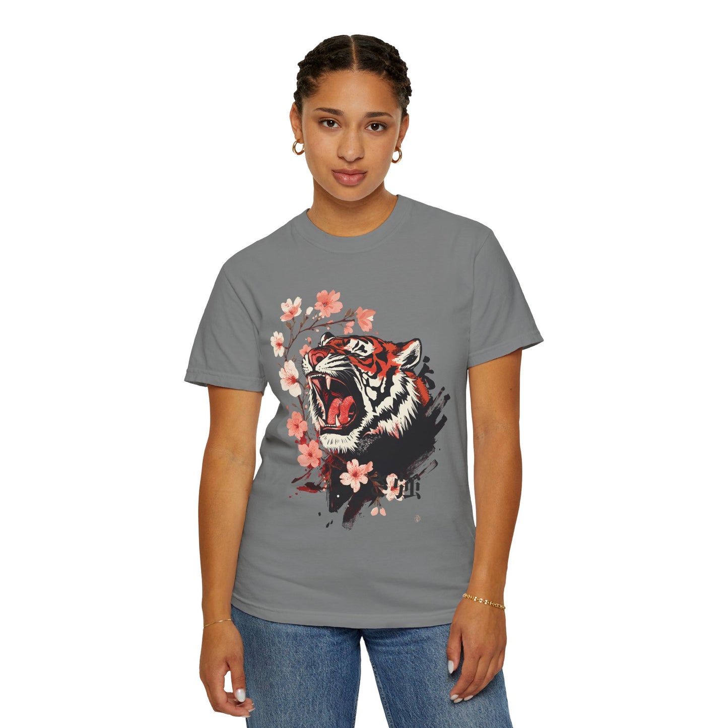 Roaring Tiger & Cherry Blossoms T-Shirt