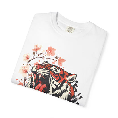 Roaring Tiger & Cherry Blossoms T-Shirt