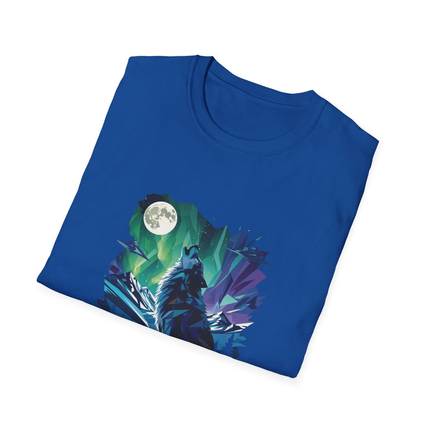 wolf Spirit T-Shirt — Animal Spirit Graphic Tee with Blue-Eyed Cat