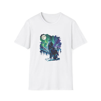 wolf Spirit T-Shirt — Animal Spirit Graphic Tee with Blue-Eyed Cat