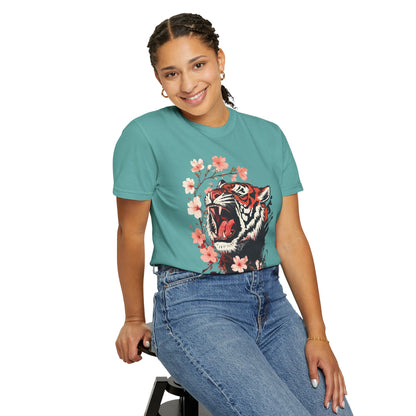 Roaring Tiger & Cherry Blossoms T-Shirt