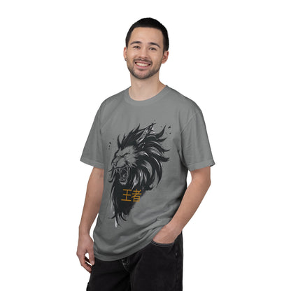 Lion King Graphic T-Shirt — '王者' Bold Asian-Inspired Streetwear