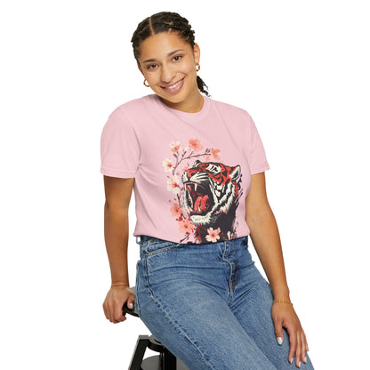 Roaring Tiger & Cherry Blossoms T-Shirt