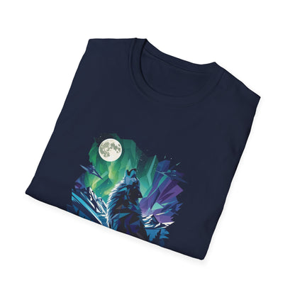 wolf Spirit T-Shirt — Animal Spirit Graphic Tee with Blue-Eyed Cat