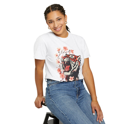 Roaring Tiger & Cherry Blossoms T-Shirt