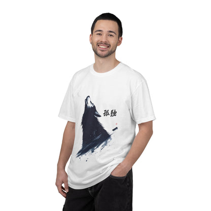 Howling Wolf T-Shirt — "孤独" Kanji Graphic Tee