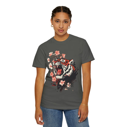 Roaring Tiger & Cherry Blossoms T-Shirt