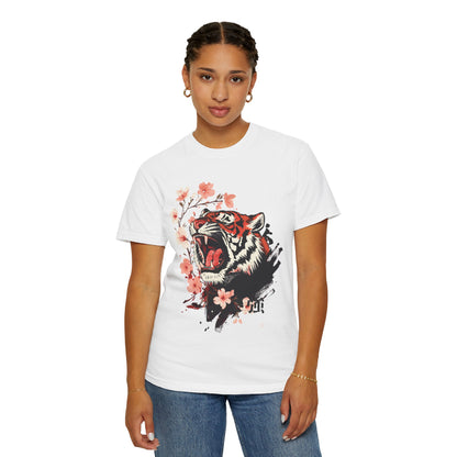 Roaring Tiger & Cherry Blossoms T-Shirt