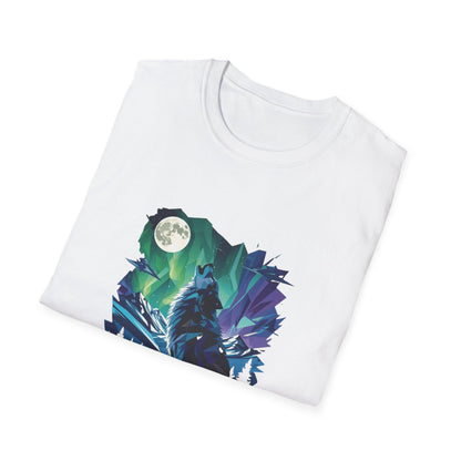 wolf Spirit T-Shirt — Animal Spirit Graphic Tee with Blue-Eyed Cat