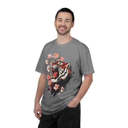 Roaring Tiger & Cherry Blossoms T-Shirt