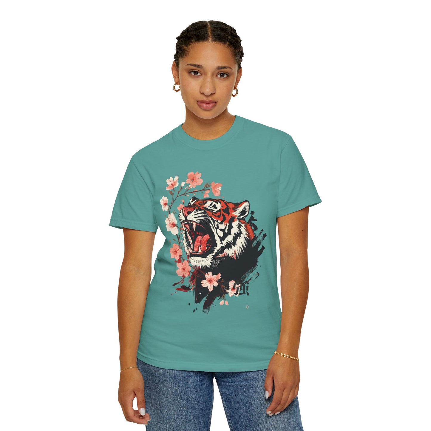 Roaring Tiger & Cherry Blossoms T-Shirt
