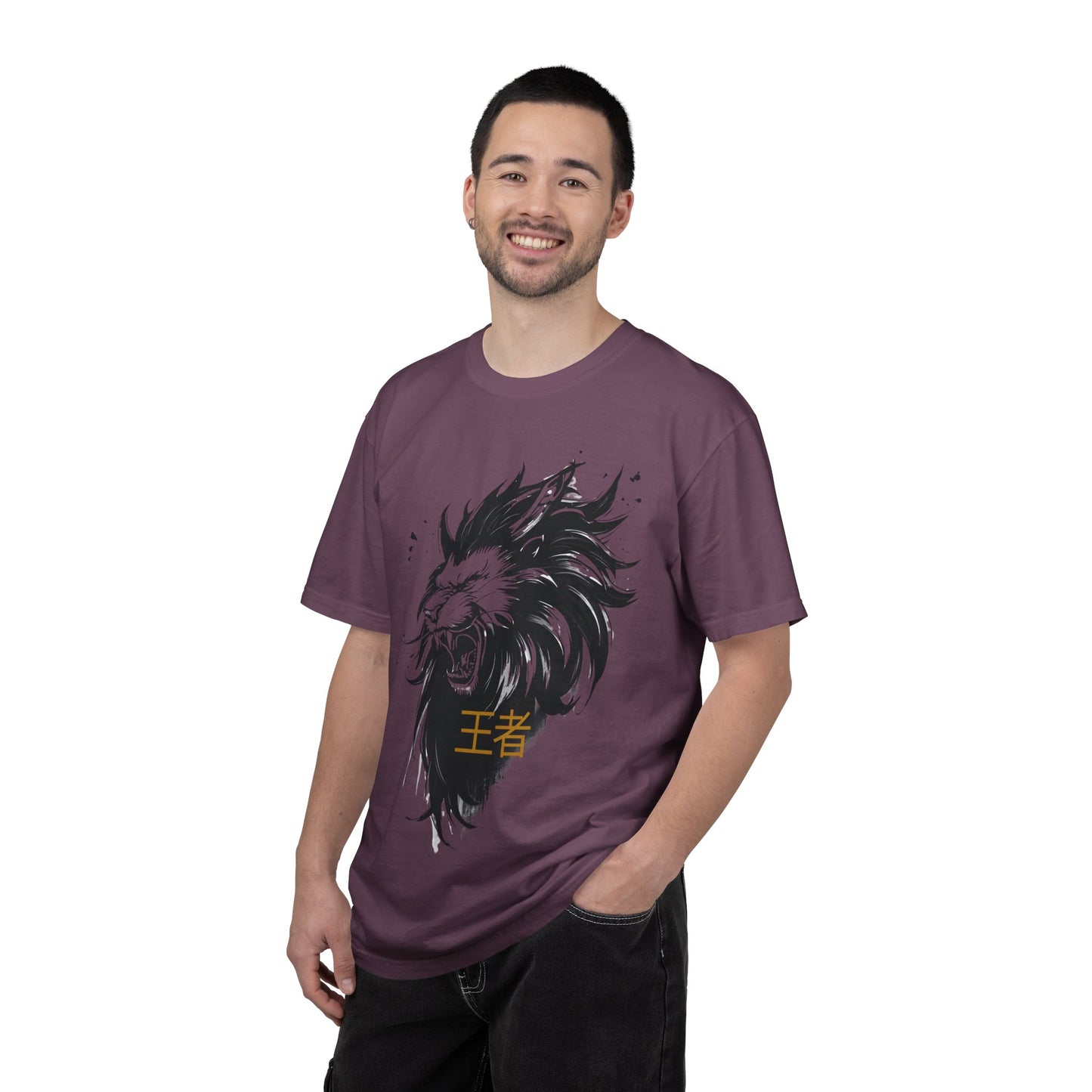 Lion King Graphic T-Shirt — '王者' Bold Asian-Inspired Streetwear